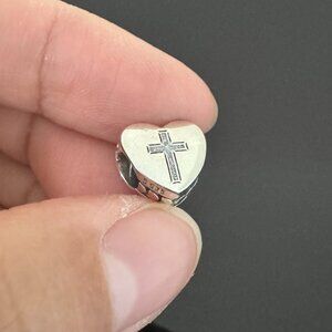Pandora Faith Heart  Charm